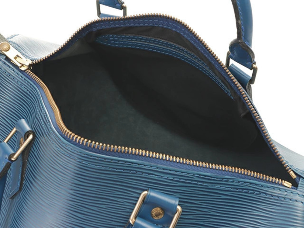 LOUIS VUITTON Speedy Handbag Epi Toledo Blue JH